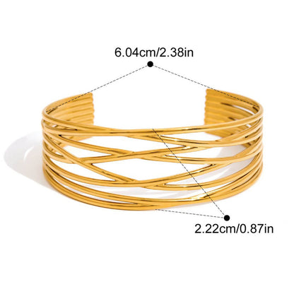 Gold bracelet.