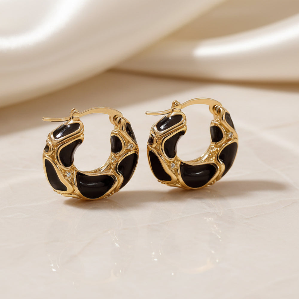 Gold hoop earrings