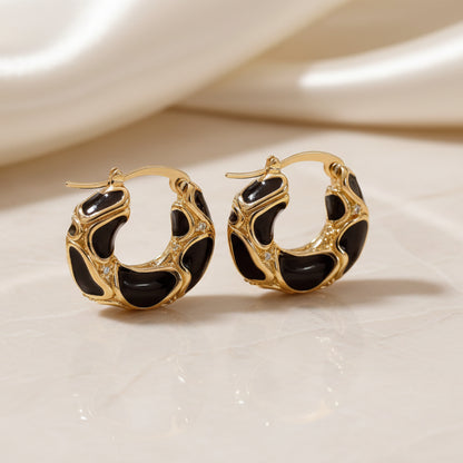 Gold hoop earrings