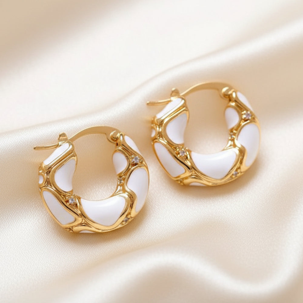 Gold hoop earrings