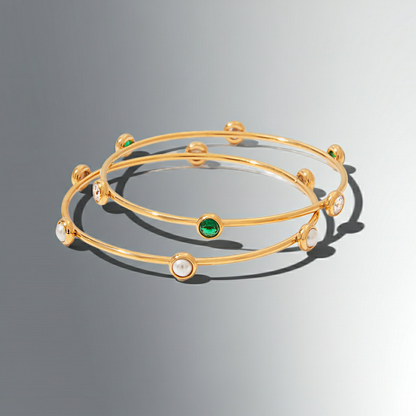 18K Gold Plated Pearl Bracelet