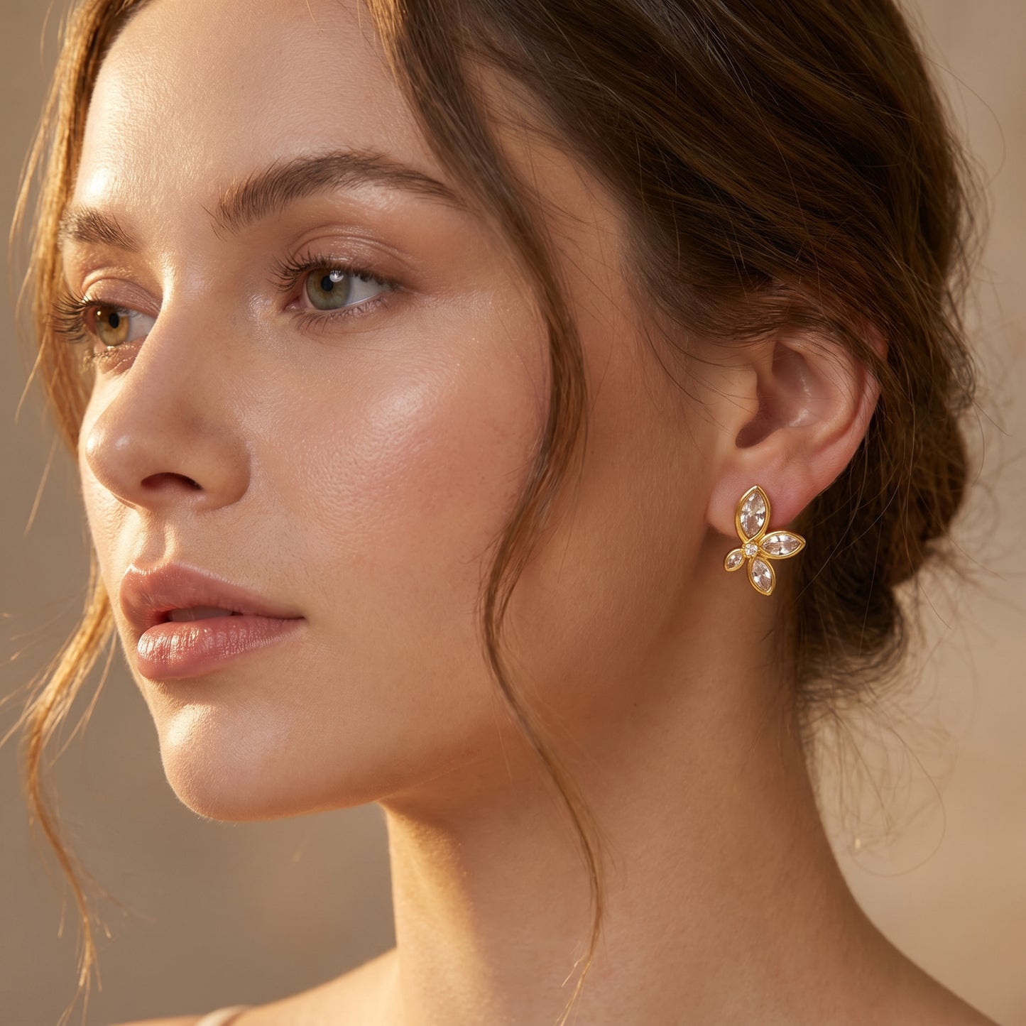 Papillon Marquise Crystal Studs